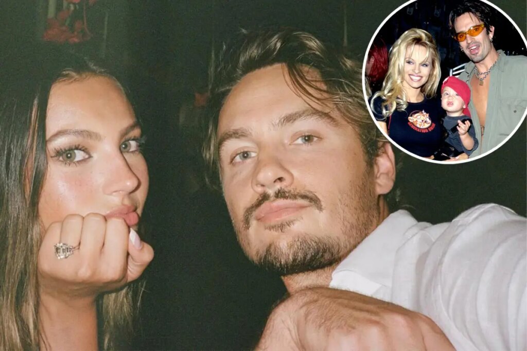 Pamela Anderson and Tommy Lee’s eldest son, Brandon, engaged to girlfriend Katarina Demetriades