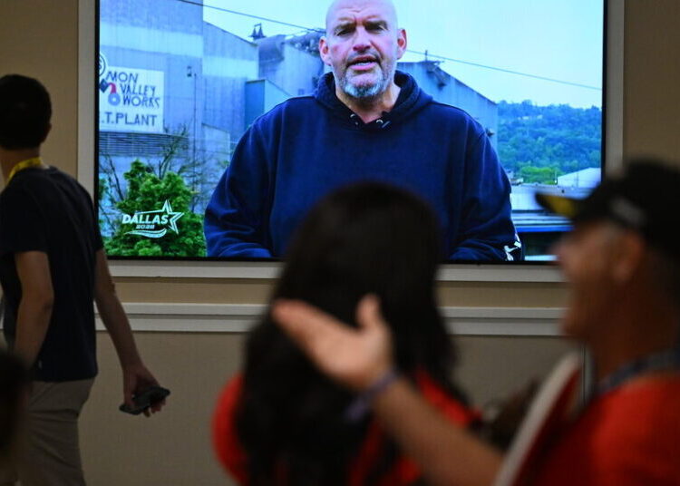 Fetterman Has a Surprise Cameo at Trump’s Convention