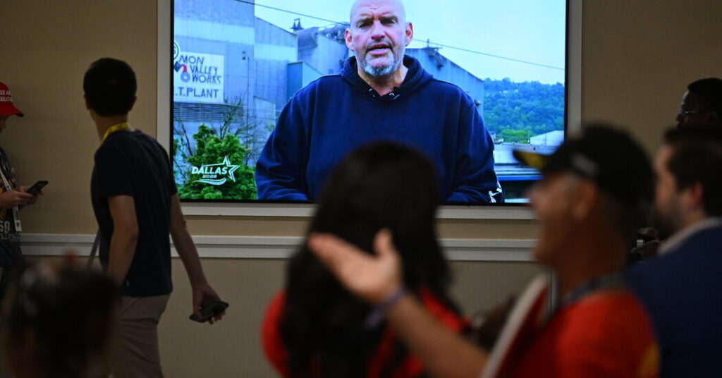 Fetterman Has a Surprise Cameo at Trump’s Convention
