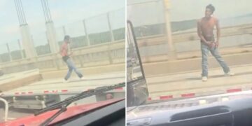 NYC daredevil dances, jumps on flatbed truck as it speeds across George Washington Bridge, wild video shows