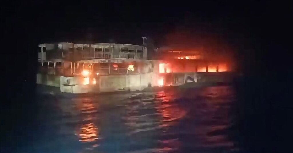 At Least 5 Dead and Dozens Missing After Ferry Fire in the Philippines