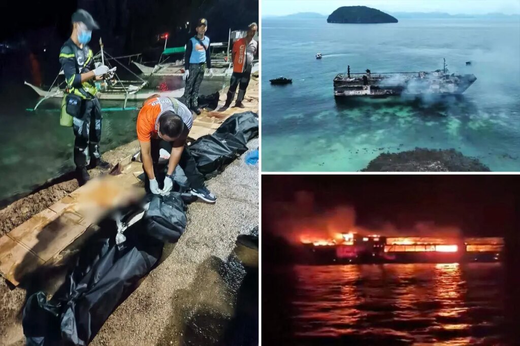 Fire on passenger ferry in Philippines leaves dozens missing and at least 5 dead