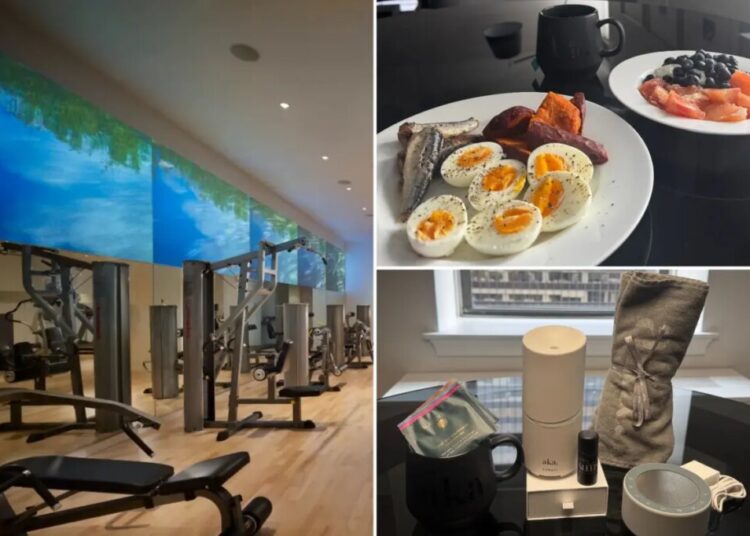 The luxury hotel that has it all for your health goals — including a stocked fridge, in-room gym equipment and sleepmaxxing tech
