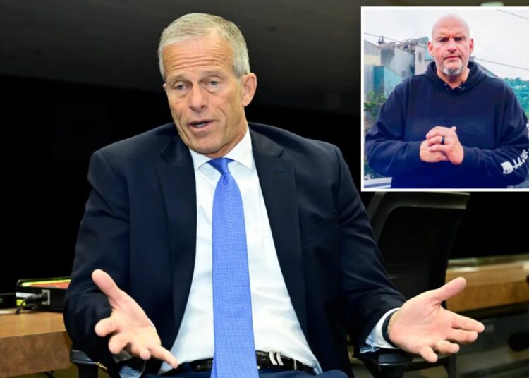 Thune ready to have ‘conversation’ with Fetterman about joining GOP — as Dems rage against RNC ‘stunt’