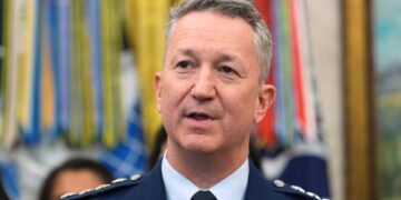 Trump said the top U.S. general was at the midterm convention. It’s not true.