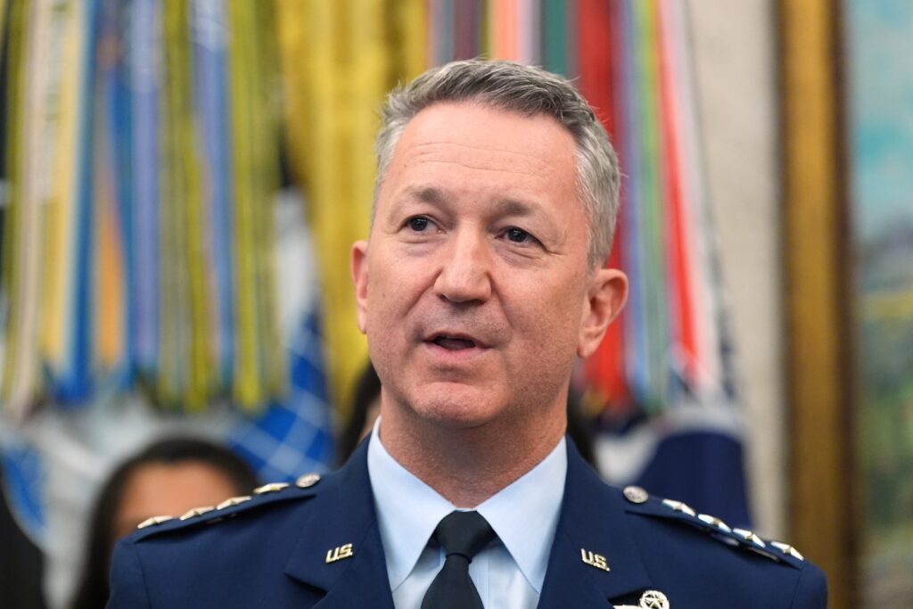 Trump said the top U.S. general was at the midterm convention. It’s not true.