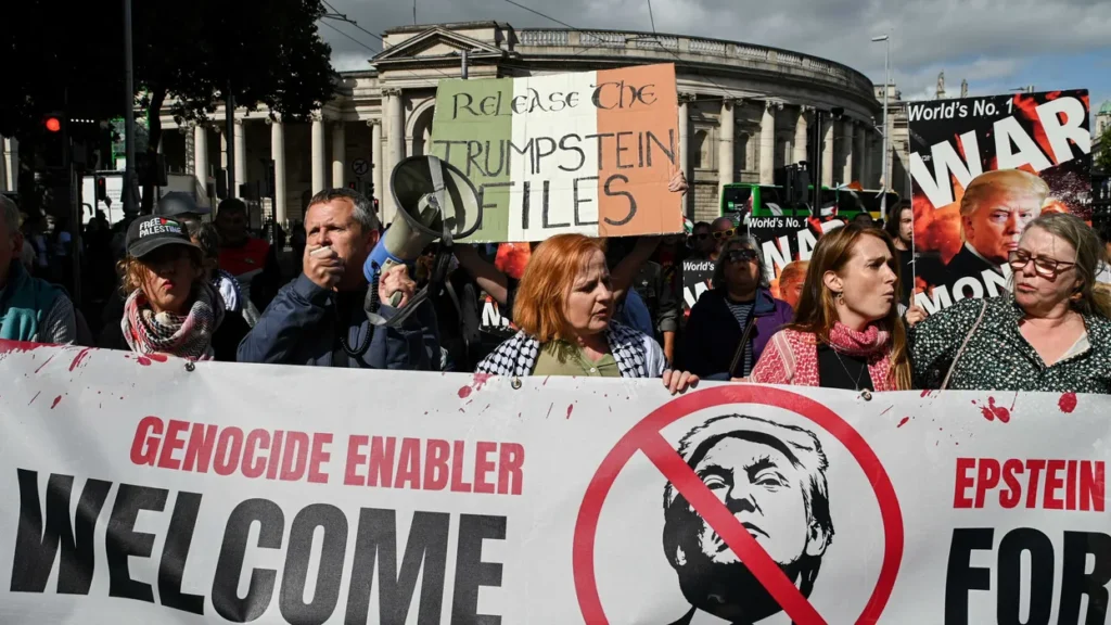 Humiliation for Trump as Ireland flocks to the streets with enormous and lewd balloons
