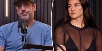 Shailene Woodley’s pals alarmed over Aaron Rodgers slamming actress: report