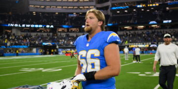 ‘One of the smartest rookies’: Starting center Jake Slaughter winning Chargers’ trust