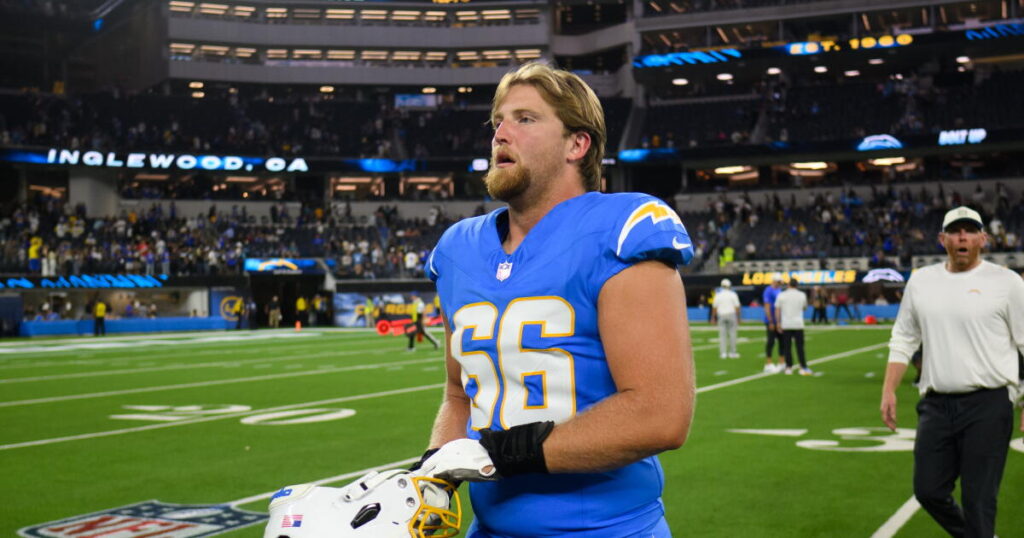 ‘One of the smartest rookies’: Starting center Jake Slaughter winning Chargers’ trust
