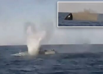 Ukraine and Russia clash in ‘first-ever’ drone battle at sea, video shows