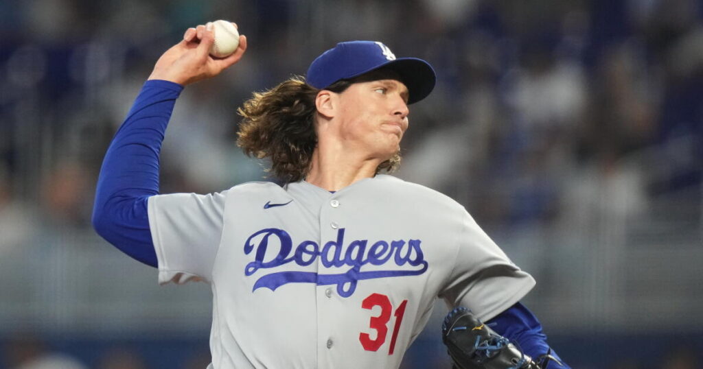 Tyler Glasnow struggles with his command as Marlins end Dodgers’ 8-game winning streak