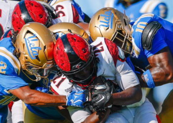 UCLA shakes off ugly first half, surges late to beat San Diego State in home opener