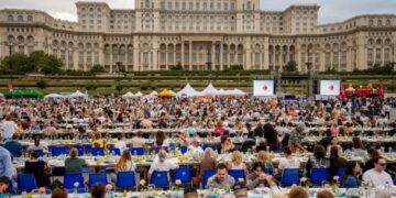 Romania sets Guinness record with miles-long table, raises funds for pediatric psychiatry hospital
