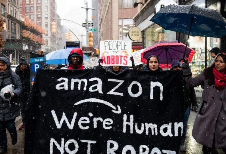 Amazon workers on food stamps have tripled despite its record revenue—and it’s just the latest evidence of the new economy of shrinking labor shares