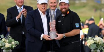 ‘Everybody’s been bugging me’ — Trump says he’ll remove his 10% tariff on Irish whiskey during trophy ceremony at a golf tournament in Ireland