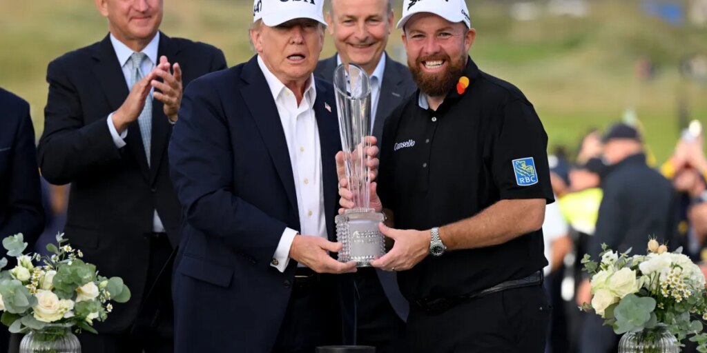 ‘Everybody’s been bugging me’ — Trump says he’ll remove his 10% tariff on Irish whiskey during trophy ceremony at a golf tournament in Ireland