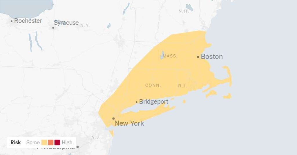 Heavy Rains Bring Flooding to Parts of the East Coast