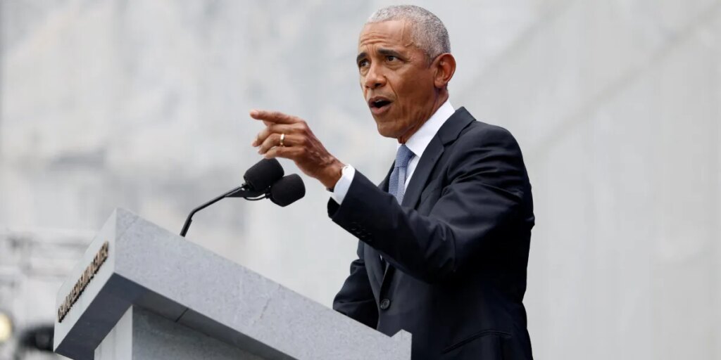 While Barack Obama urges Democrats to make AI a campaign issue, Trump downplays the need to slow development despite dire warnings