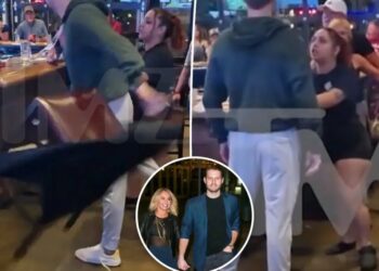 See the moment Brian Hickerson flings a chair, gets handcuffed in bar altercation