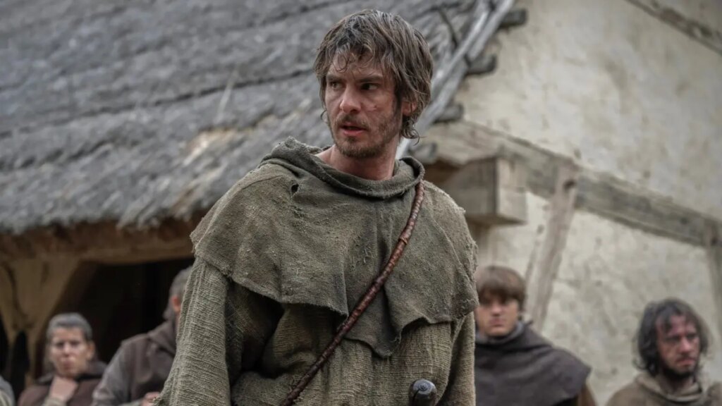 Andrew Garfield talks being a British peasant in ‘The Uprising’: ‘Grim time’