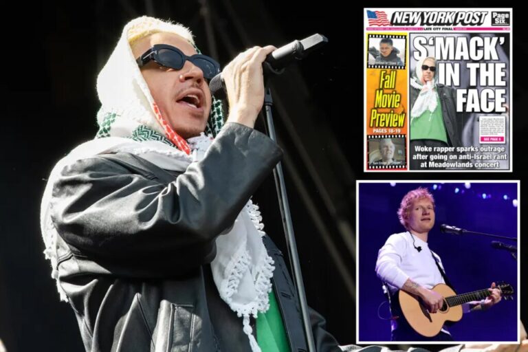 Macklemore yanked off Ed Sheeran’s tour after anti-Israel rants anger ...