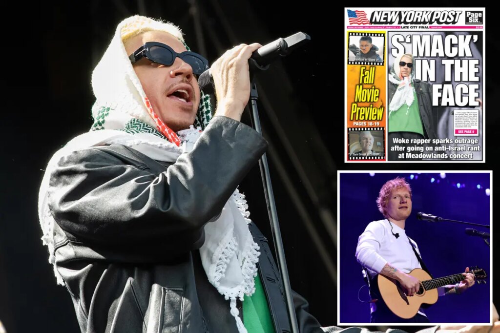 Macklemore yanked off Ed Sheeran’s tour after anti-Israel rants anger venues