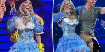 Juliet Mayhew trades ‘Real Housewives of London’ drama for Broadway in wild ‘Titanique’ cameo