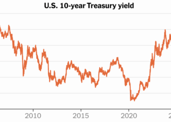 10-Year Treasury Yield Touches 5%, Highest Level in Years