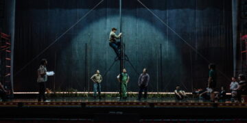 Behind the high-stakes acrobatics of ‘Water for Elephants’ at the Pantages