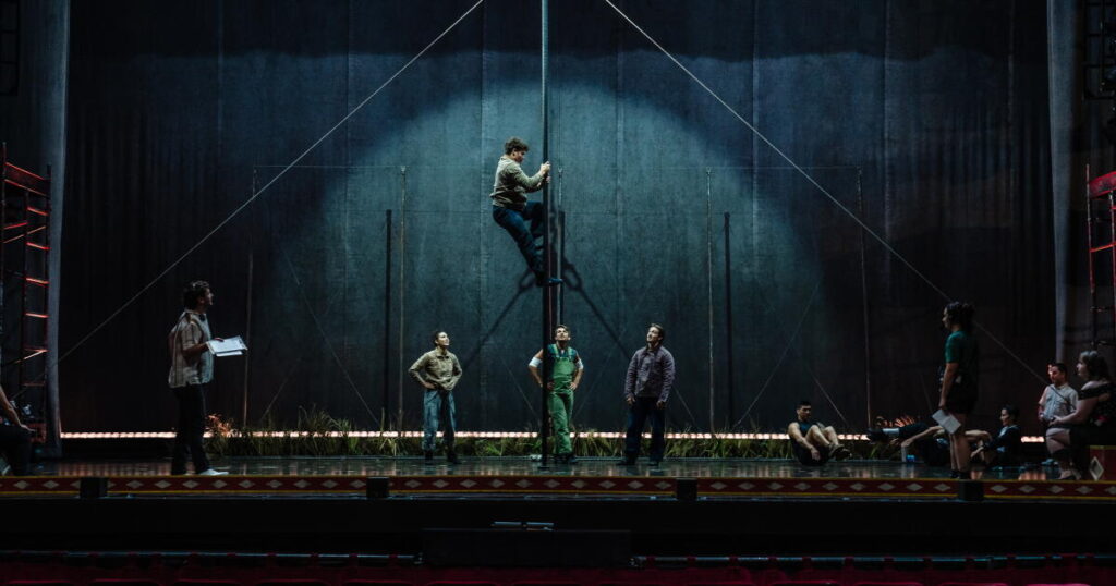 Behind the high-stakes acrobatics of ‘Water for Elephants’ at the Pantages