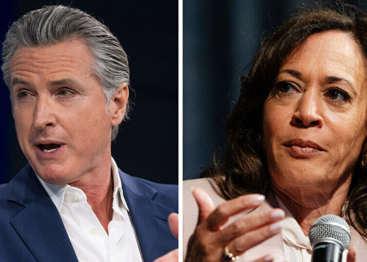 Gavin Newsom Says He Won’t Run in 2028 if Kamala Harris Does