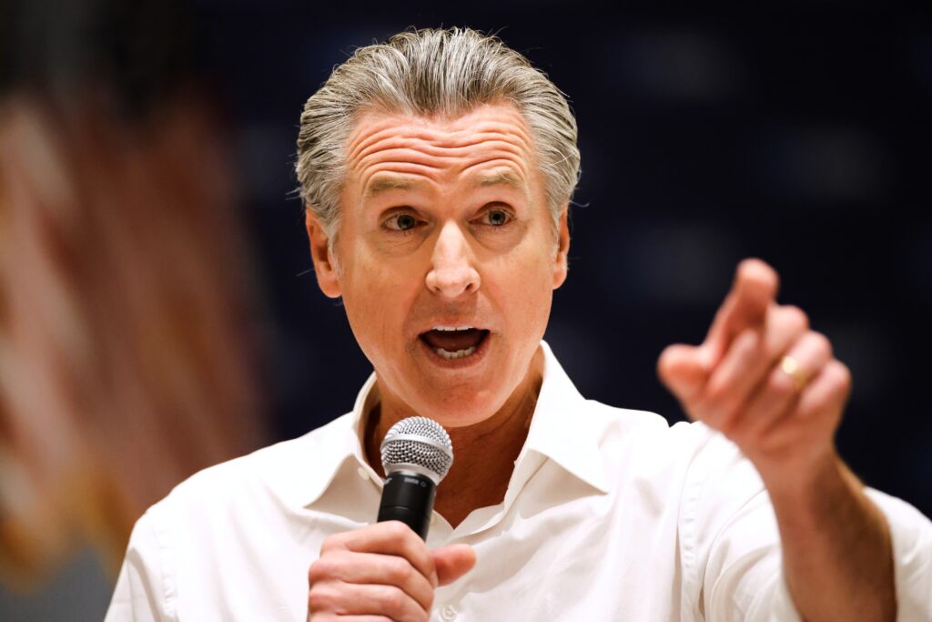 Gavin Newsom says he won’t run for president if Kamala Harris does
