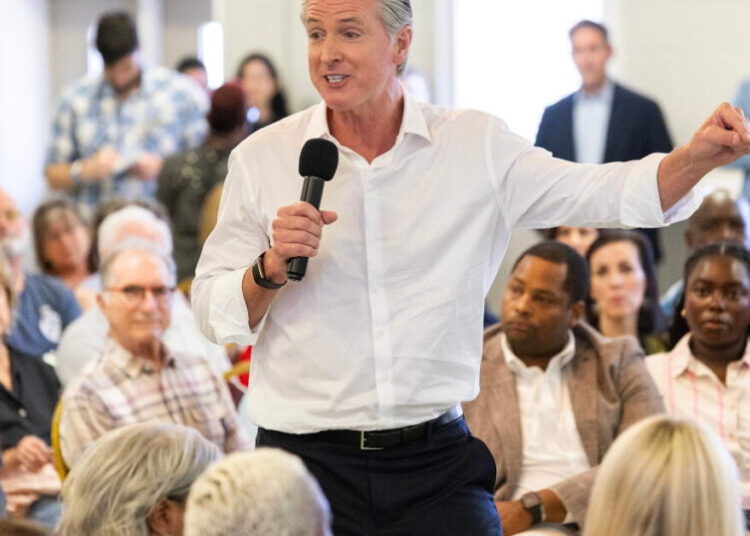 Newsom says he won’t run for president if Harris does