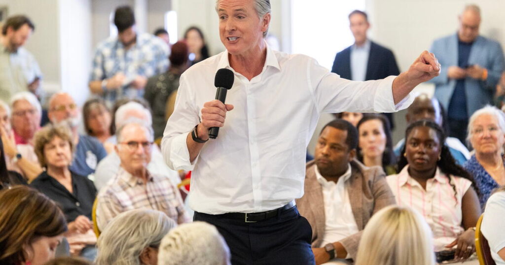 Newsom says he won’t run for president if Harris does