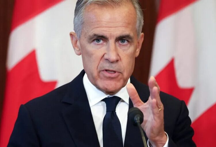 Mark Carney pitches Canada to global investors as ‘much more than being next to the United States’ and a reliable partner that ‘respects rule of law’