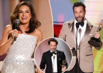 Emmys 2026 review: ‘Widow’s Bay’ sweeps an uneven night with over-the-top host Mariska Hargitay