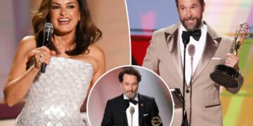 Emmys 2026 review: ‘Widow’s Bay’ sweeps an uneven night with over-the-top host Mariska Hargitay