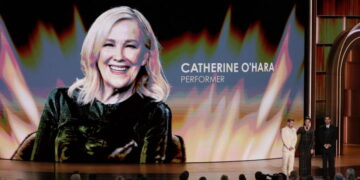 Emmys In Memoriam: Catherine O’Hara honored by her ‘kids’ as Jamie Lee Curtis remembers Rob Reiner