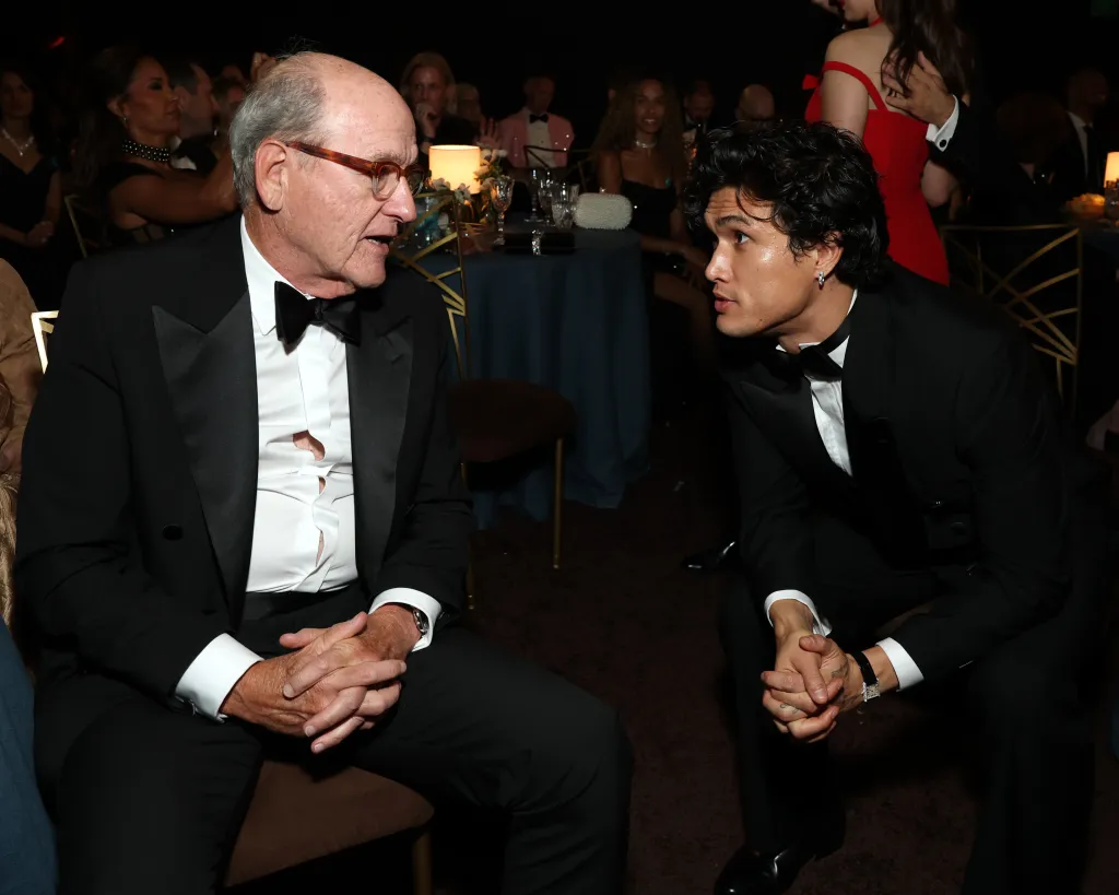 Richard Jenkins and Charles Melton at the 78th Primetime Emmy Awards.