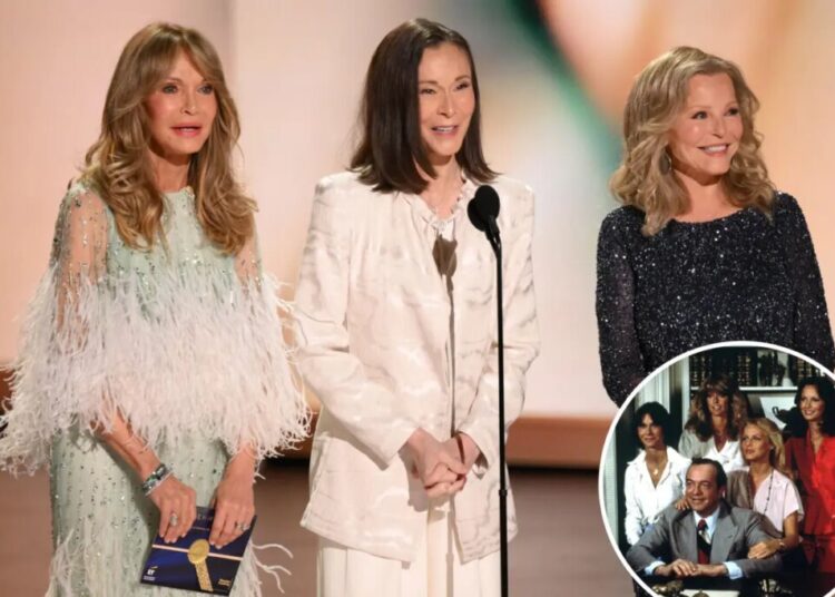 ‘Charlie’s Angels’ vets Kate Jackson, Jaclyn Smith and Cheryl Ladd honor Farrah Fawcett in Emmys 2026 reunion