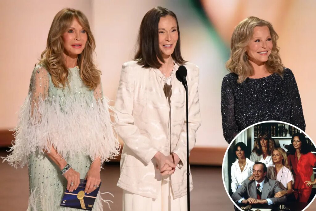 ‘Charlie’s Angels’ vets Kate Jackson, Jaclyn Smith and Cheryl Ladd honor Farrah Fawcett in Emmys 2026 reunion