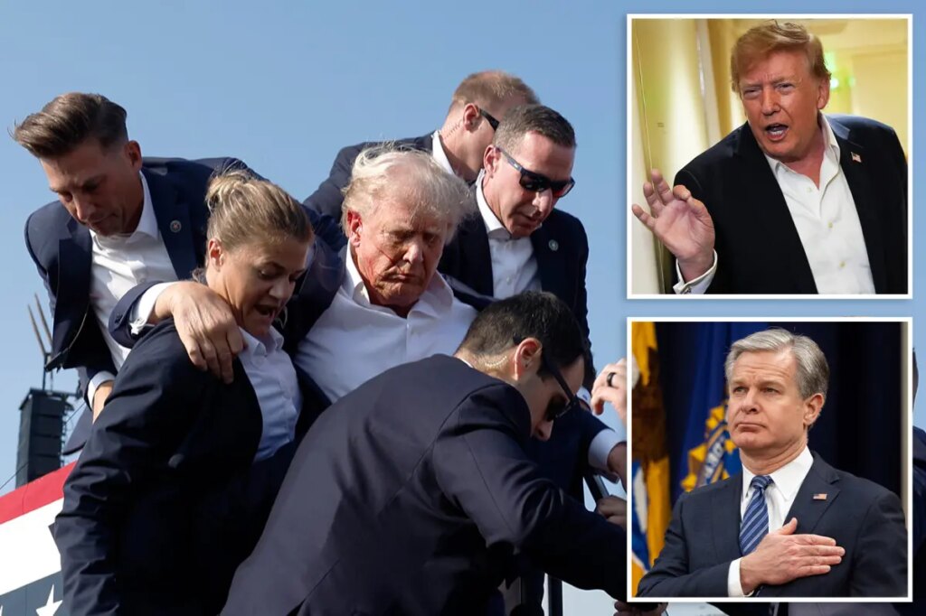 Trump rips ‘dirty cop’ ex-FBI boss Christopher Wray after new revelations about would-be assassin Thomas Crooks
