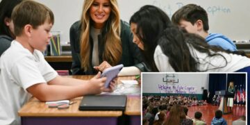 Melania Trump tells elementary school kids not to fear AI — while unveiling Nvidia investment