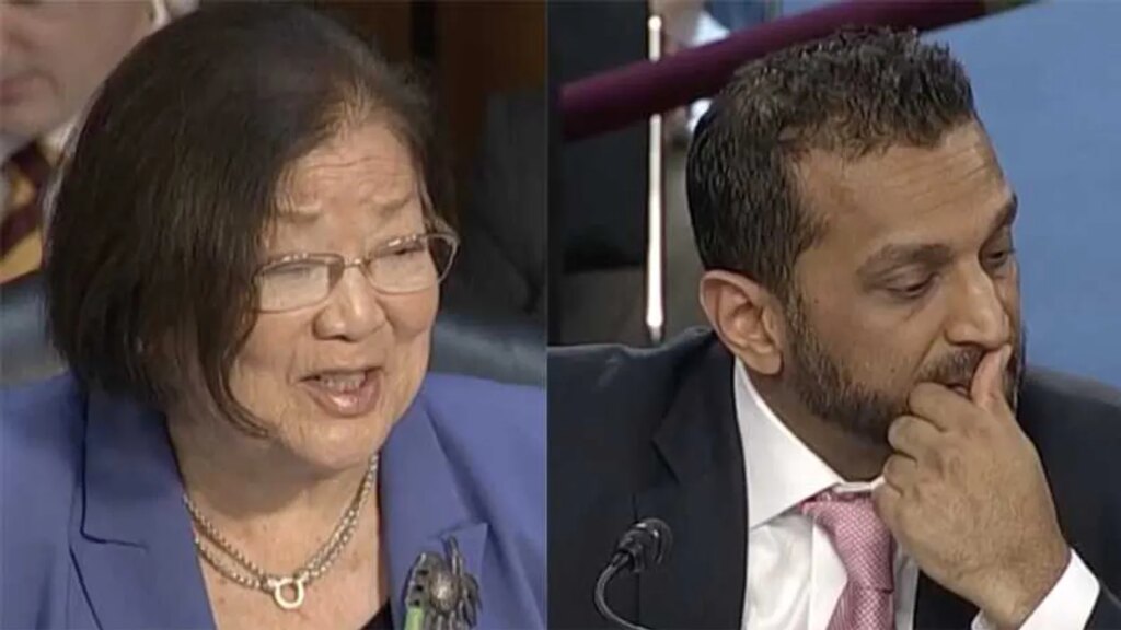 Kash Patel hammered with harsh ‘you have been so drunk’ lecture by Dem senator