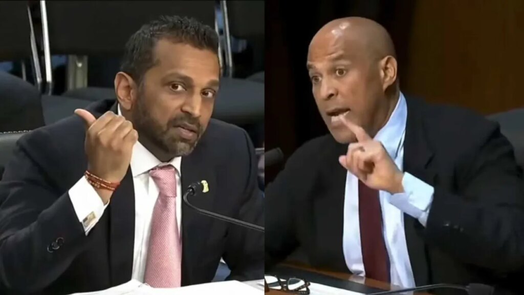 ‘Shut up!’ Chaos at ‘sham’ hearing as Kash Patel tries to cut Dem’s microphone