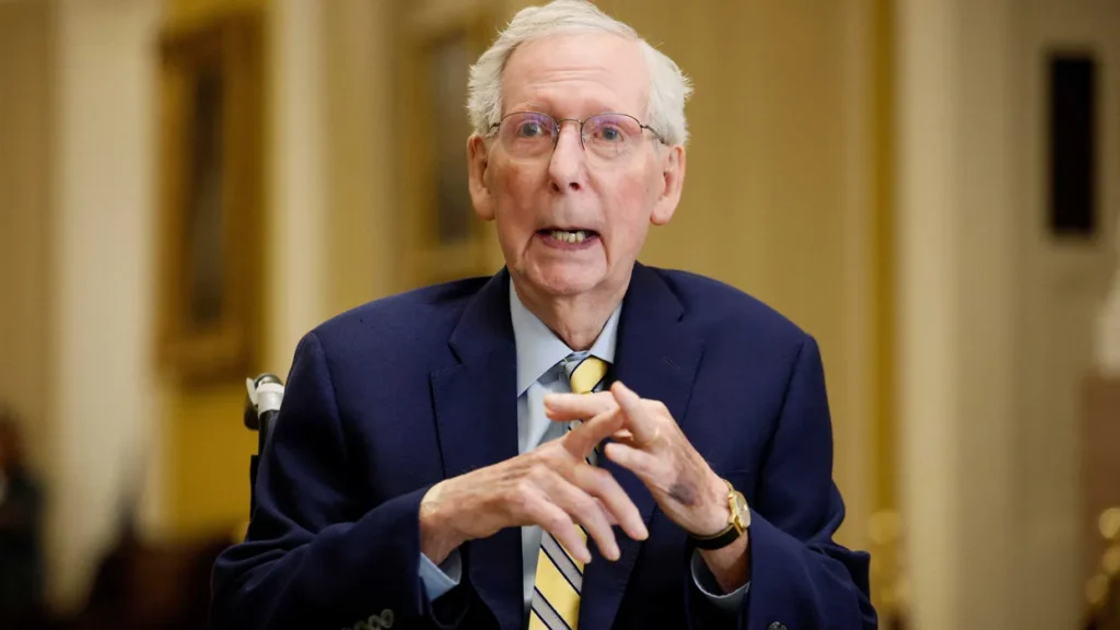 Senate filming ban under fire after cameras blocked from Mitch McConnell’s return