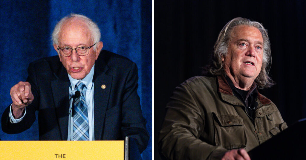 Steve Bannon and Bernie Sanders Demand Tighter Controls on A.I.