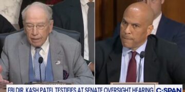 Cory Booker’s Kash Patel Questioning Triggers Shouting Match With Chuck Grassley: ‘Are You Ready to Shut Up?’