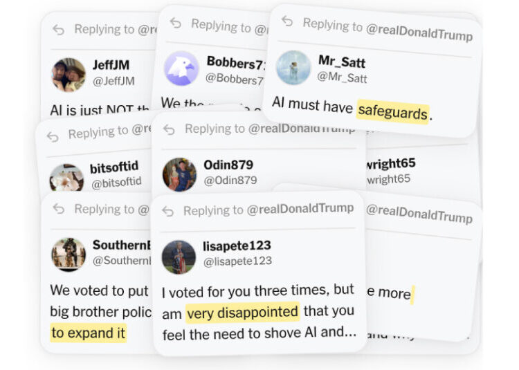 Trump Defended A.I. Data Centers on Truth Social. The Commenters Disagreed.